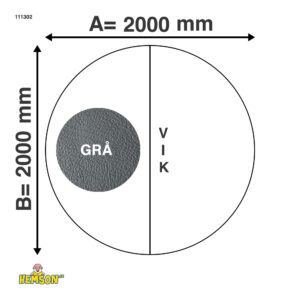 Whirlpool-Abdeckung | Runde 200 | Graue | 111302