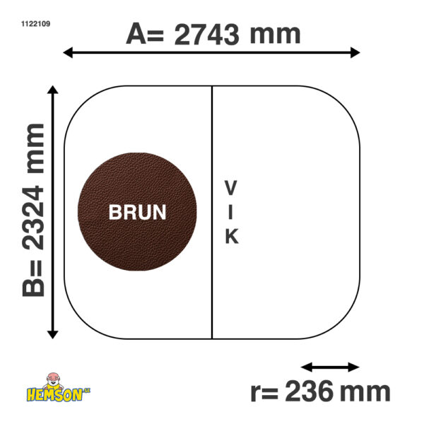 Whirlpool-Abdeckung | 274,3x232,4 r23 | Braune | 1122109